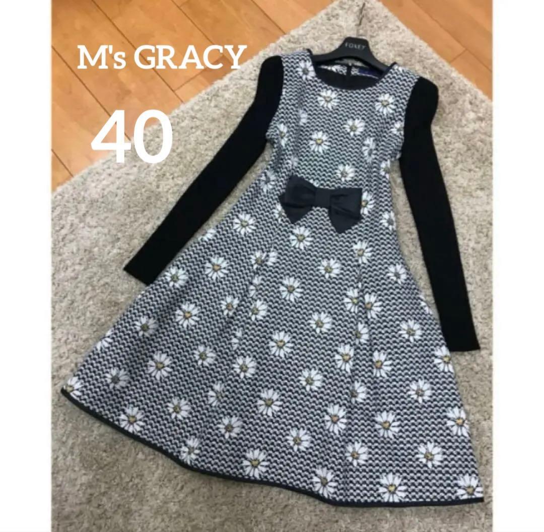 M's カタログ マーガレット ニット 花 ワンピース