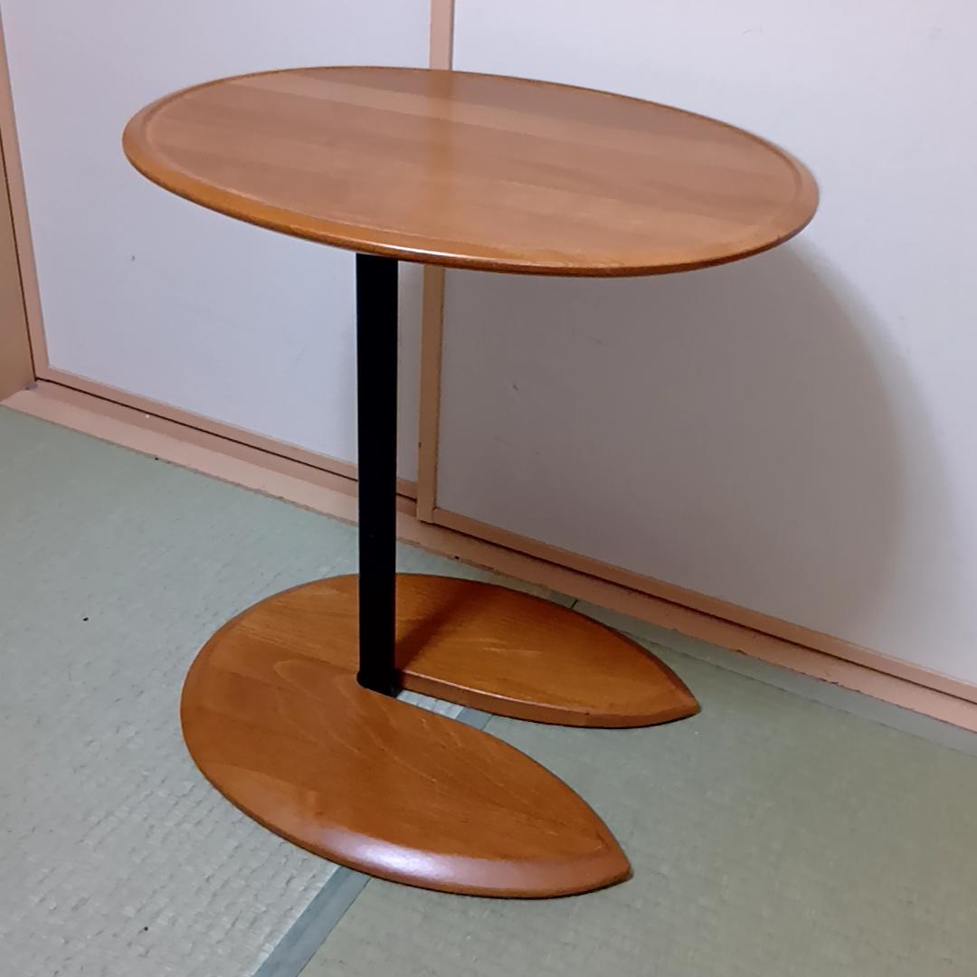 エコーネス　サイドテーブル　エリプステーブル　楕円　高さ調節機能付き　北欧