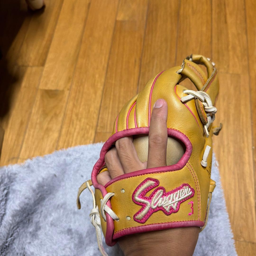 Slugger Passion 軟式グローブ ベージュ/ピンク