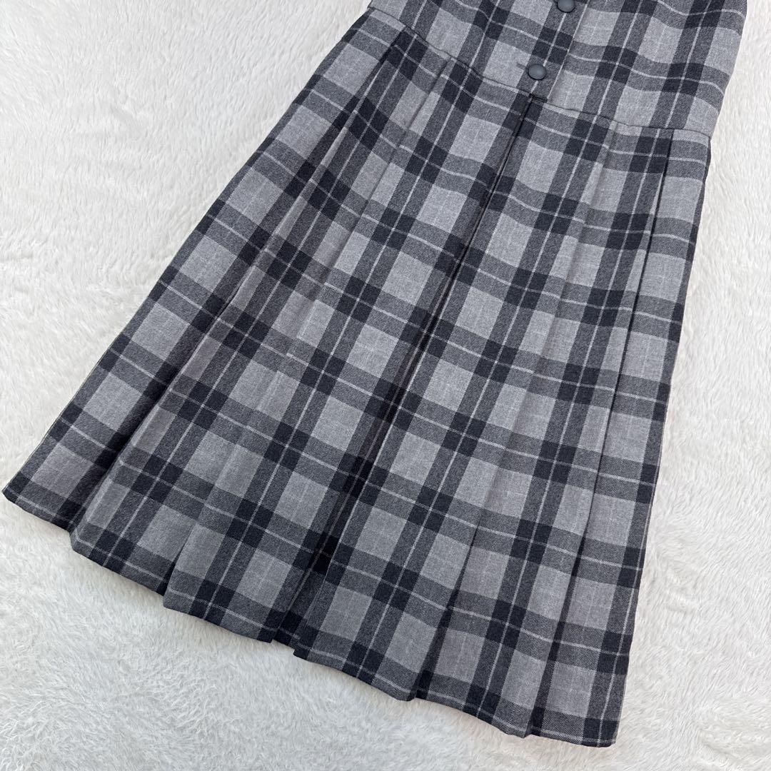 ファミリア　女の子　フォーマル　130 グレー　ワンピース　卒園式　入学式