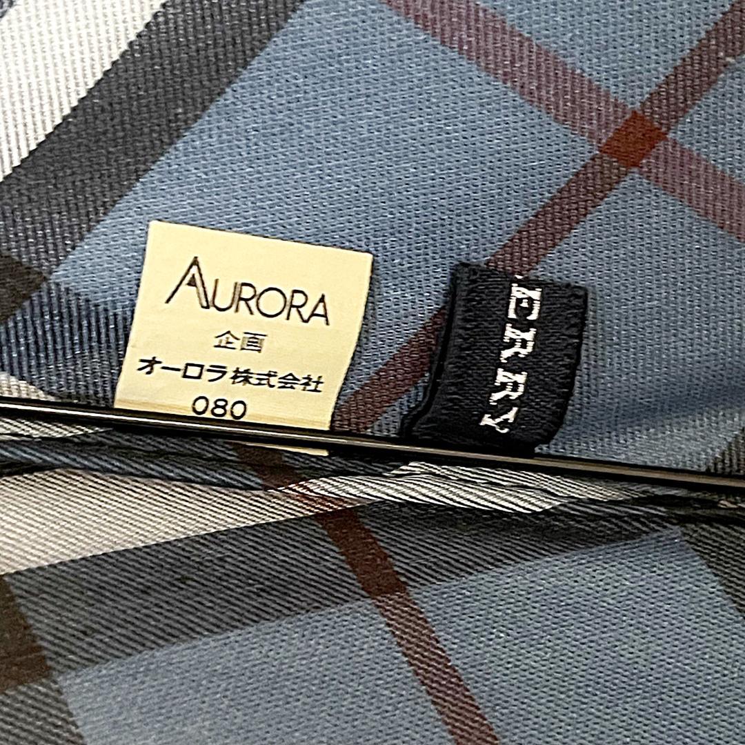 美品　Burberry バーバーリー ノバチェック 折り畳み傘 ブルー 青