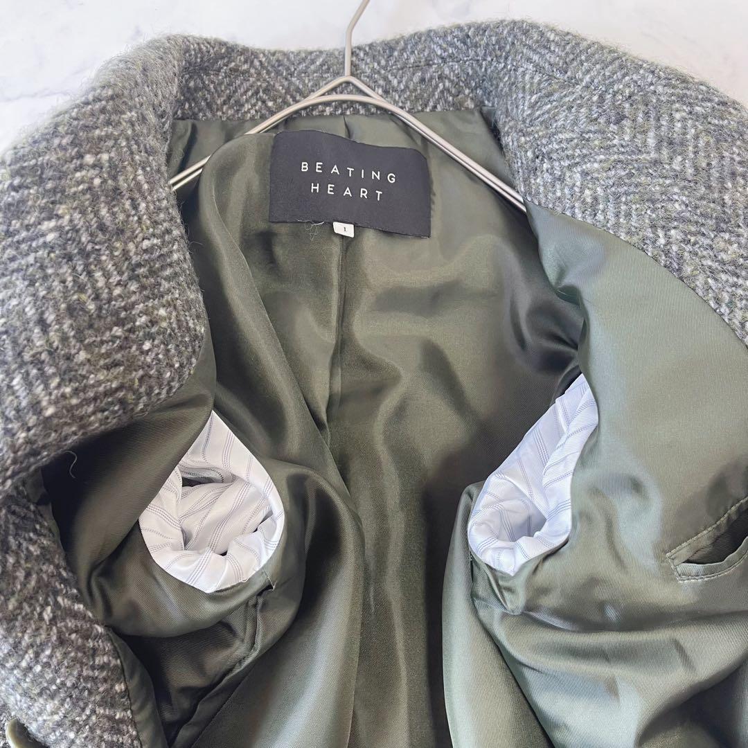 BEATING HEART イタリア生地 ツイード テーラードジャケット ウール