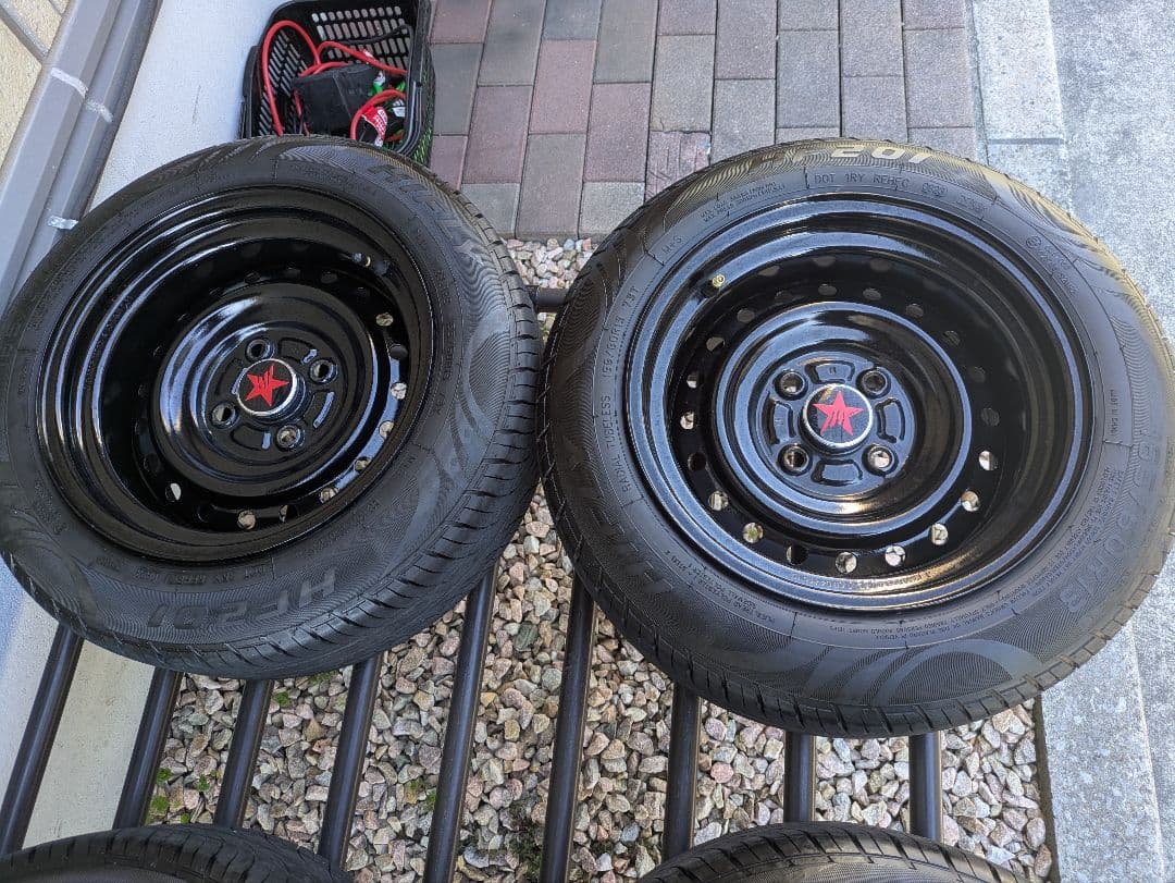 13インチ深リム加工鉄チン7J