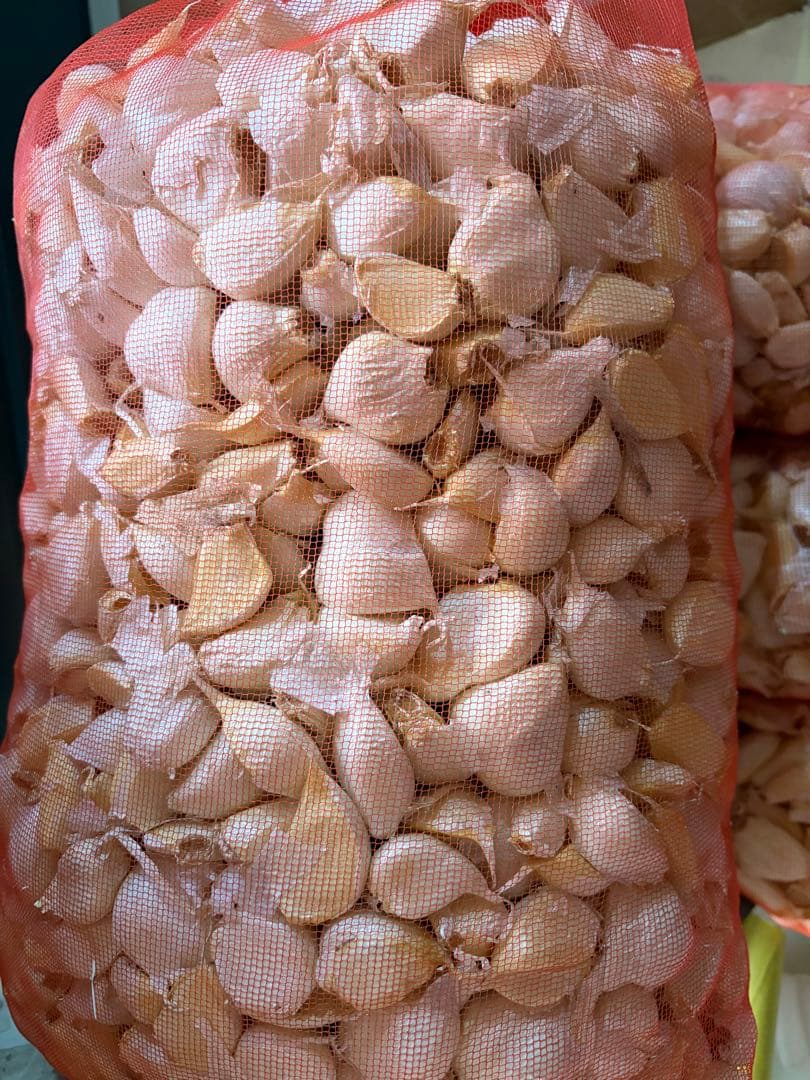 新物 青森県産 福地ホワイト六片 にんにく バラ 中１０ｋｇ