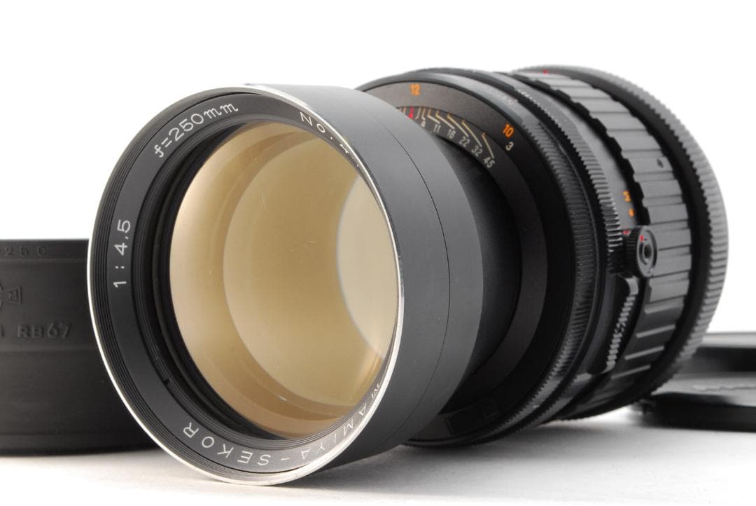 【レンズフード＆ケース付】マミヤ Mamiya Sekor 250mm F4.5