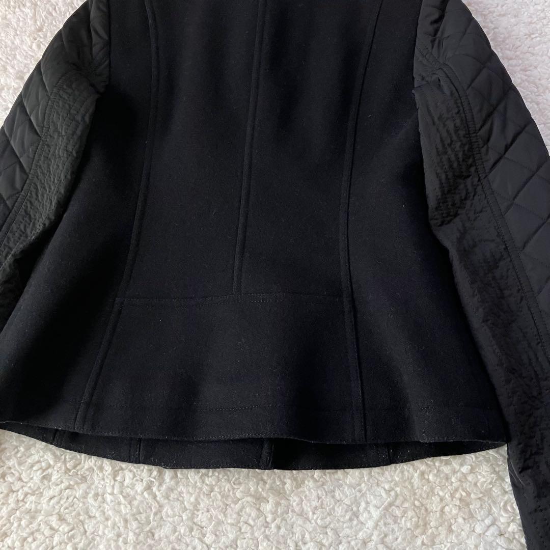 バーバリーロンドン ウール　ジャケット　ライダース 異素材 ノバチェック