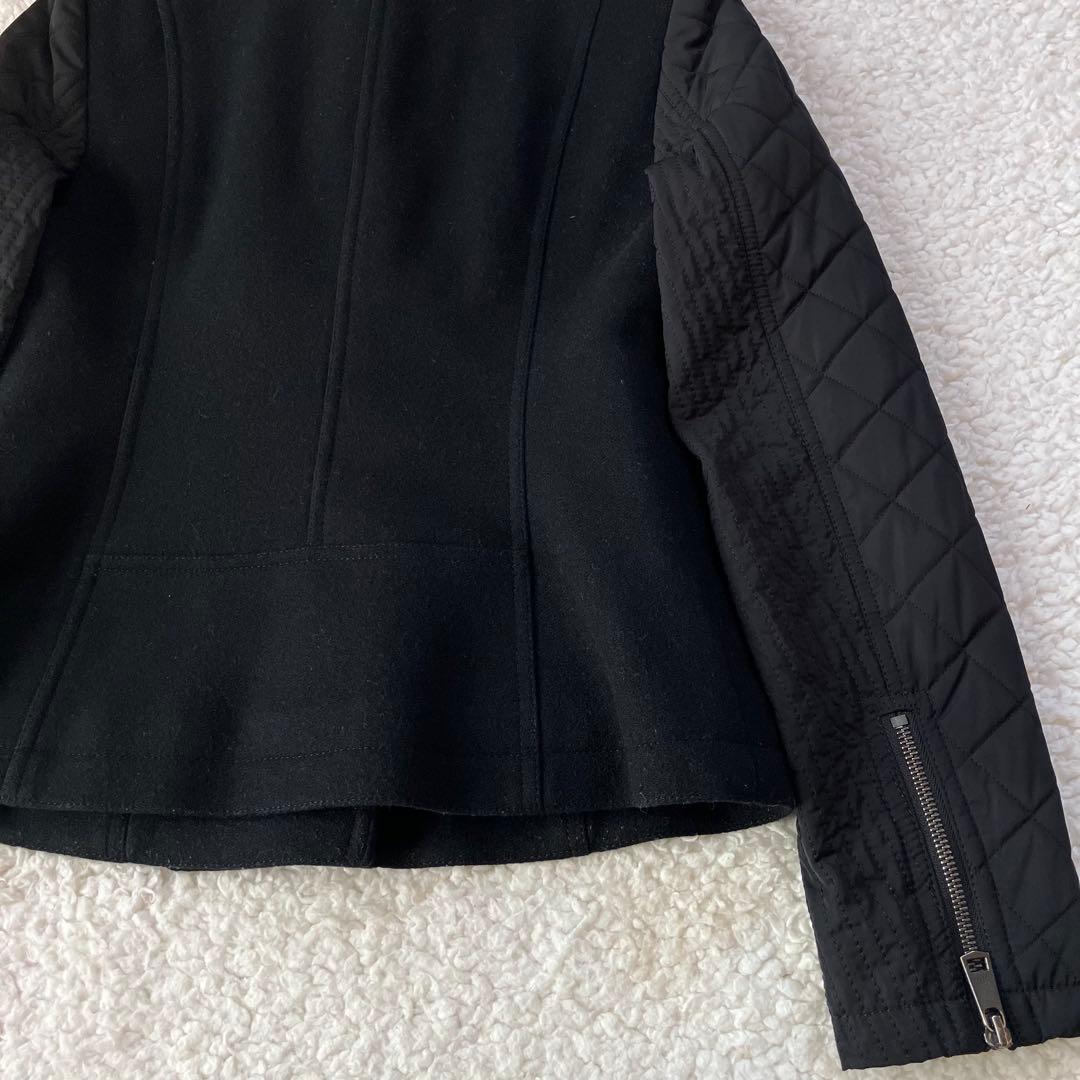 バーバリーロンドン ウール　ジャケット　ライダース 異素材 ノバチェック