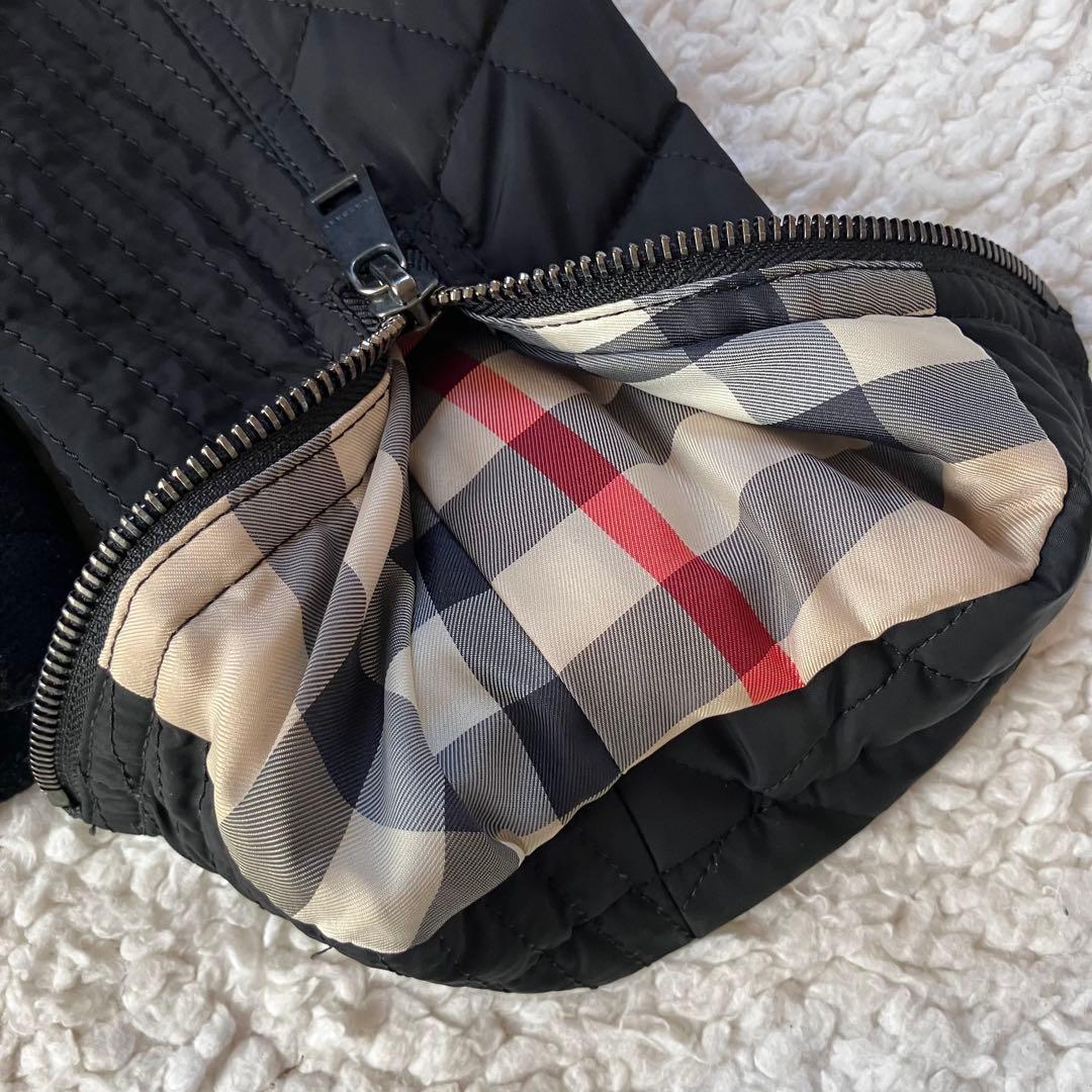 バーバリーロンドン ウール　ジャケット　ライダース 異素材 ノバチェック