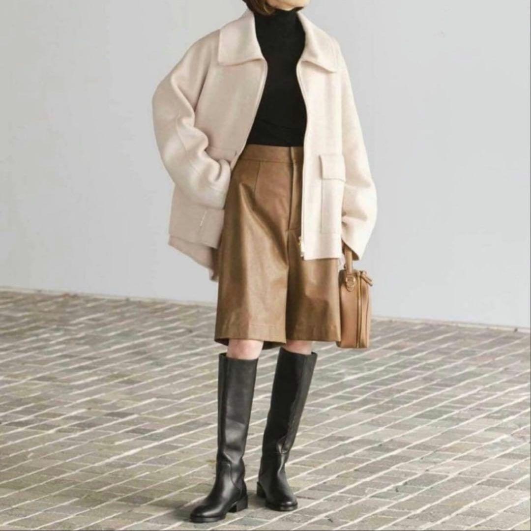 ★最終価格★本日まで★極美品★Noble キャメルミックスリバージップコート