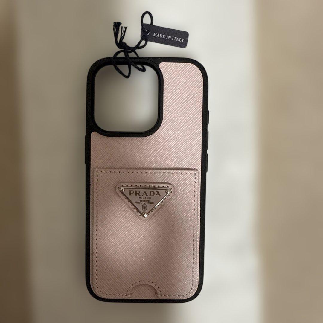 新品未使用　 PRADA iPhone16proケース ピンク ブラック
