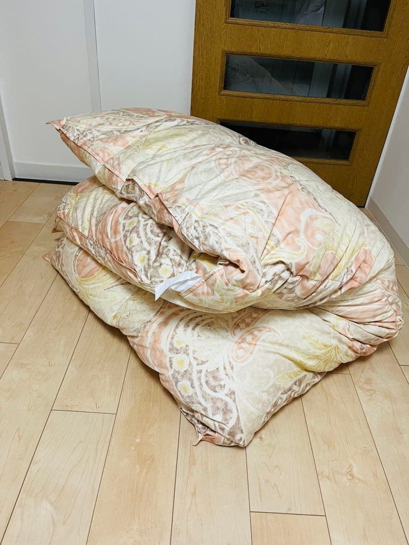 vic0717 京都西川　ローズ羽毛布団 シングルサイズ ピンク系