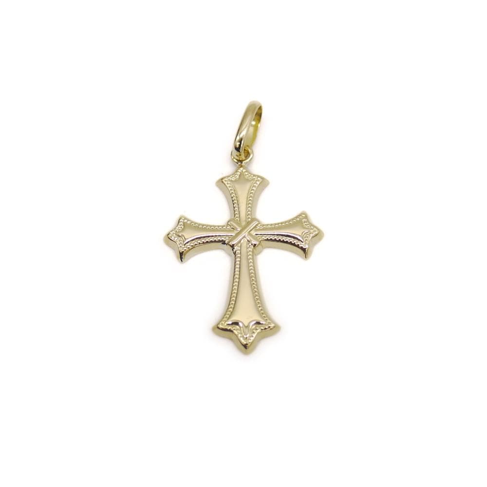 K18 クロスペンダント 十字 18金 ネックレストップ Y04684