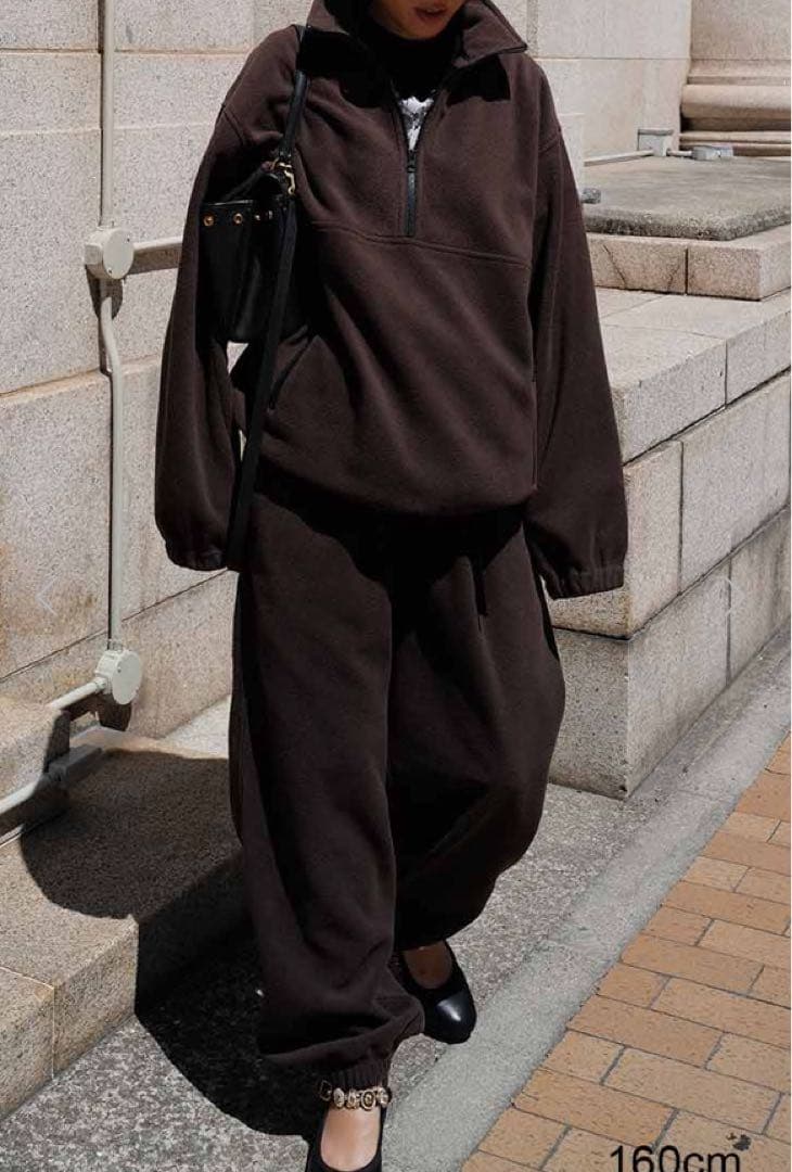 MACHATT フリースパンツ　ブラウン
