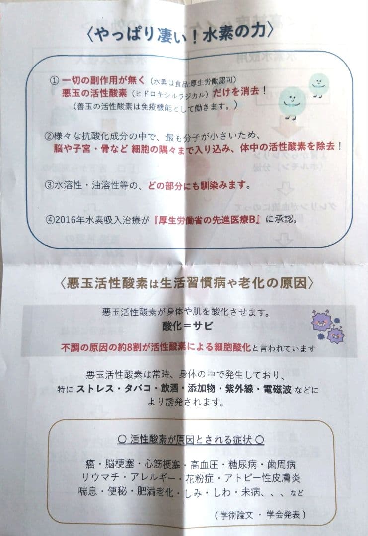 ハイケアジャパン 高濃度水素吸引器 水素水生成器 美品