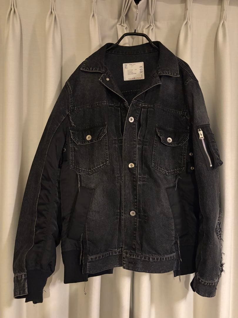 sacai Denim Nylon Twill Jacketサイズ1
