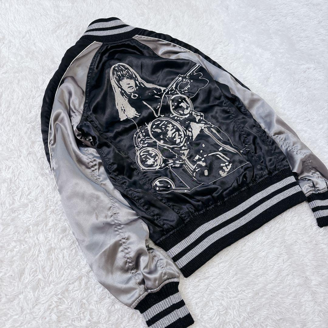 美品　ヒステリックグラマー　スカジャン　y2k 短丈　バイクガール