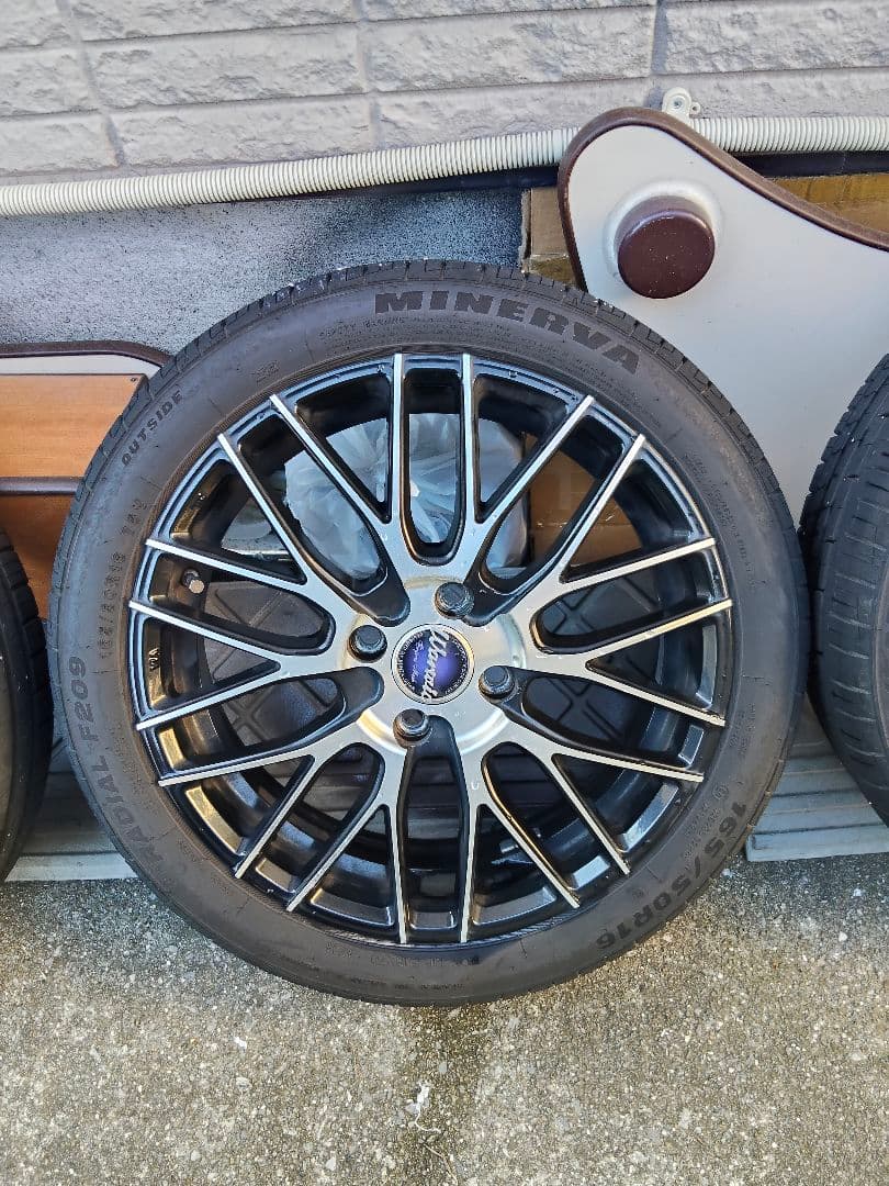 165/50R16　5J　ミネルバタイヤ、ホイールセット　手渡しのみ
