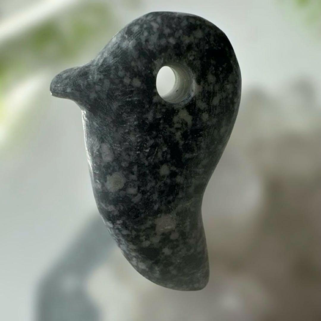 【遠野霊石】高波動勾玉　獣形勾玉(三ノ型) 角の生えた勾玉　一角獣