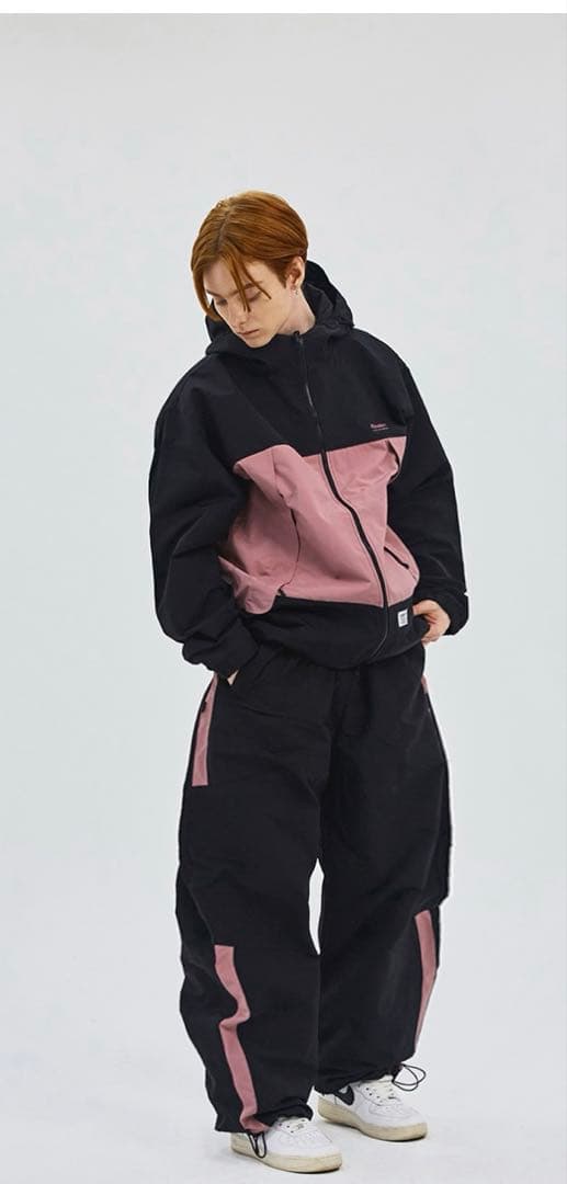 BSRabbit ジャケット パンツ セットアップ M ブラック/ピンク