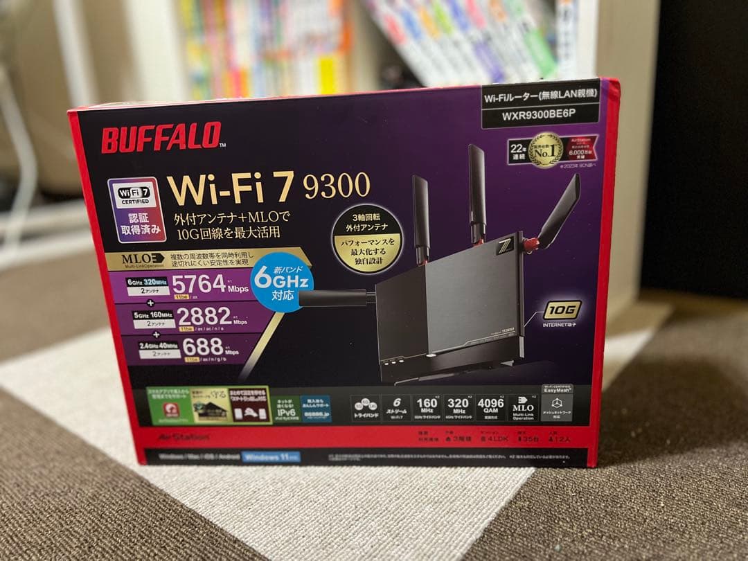 【美品】BUFFALO Wi-Fi 7 9300