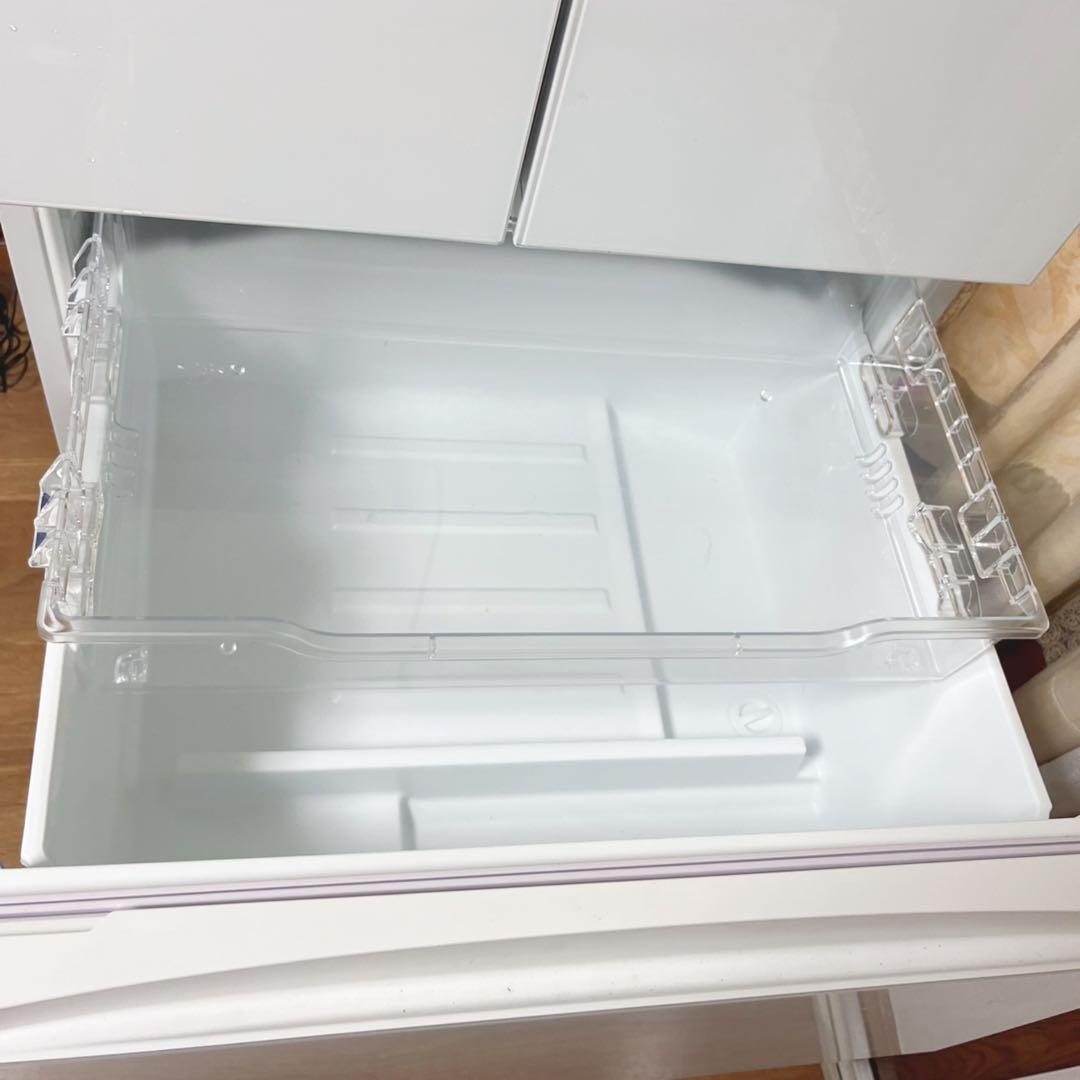 取付無料！東芝ベジータ真ん中野菜室おしゃれホワイトインテリア6ドア冷蔵庫！洗濯機