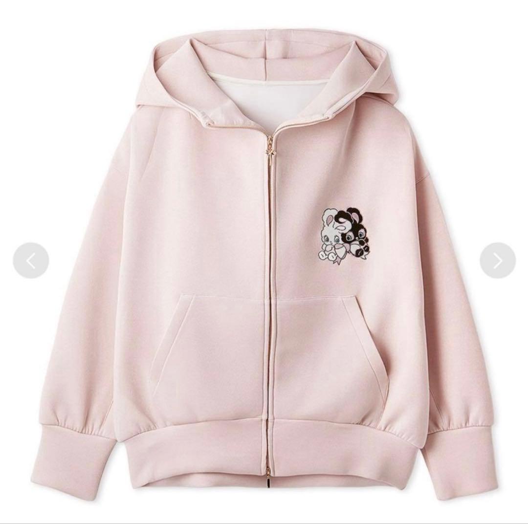 【SNIDEL×foxy illustrations】ボリュームパーカー うさぎ