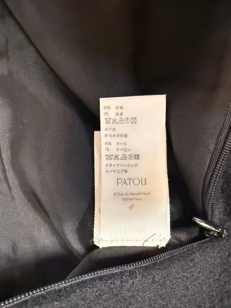 PATOU ブラック ミニスカート