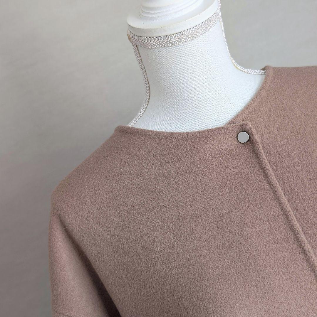 Spick and Span ビーバーストール付きセットコート ノーカラーコート