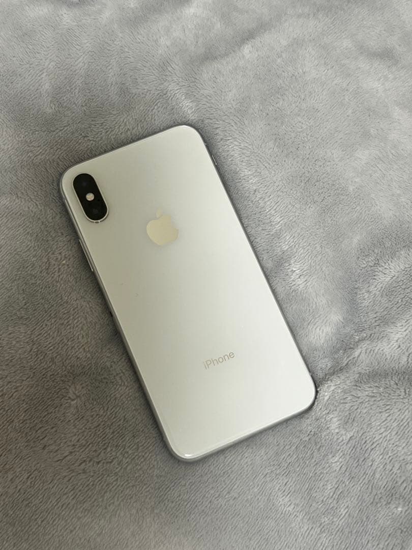 iPhone X 64GB シルバー 美品