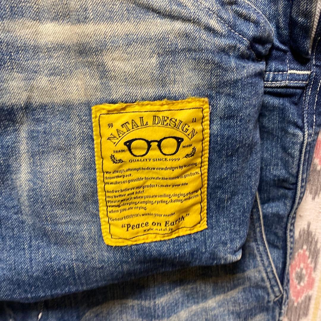 ネイタルデザイン NATAL DESIGN デニム オーバーオール M