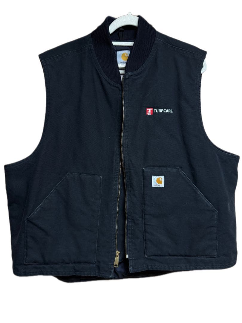 美品Carhartt ダックベスト ブラックTurf Care Toro コラボ