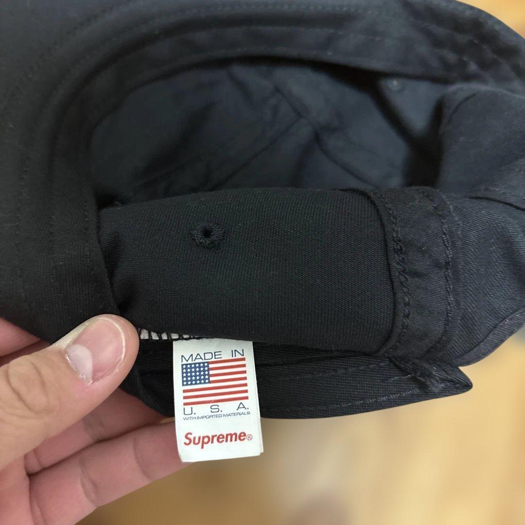 supreme レザーキャップ