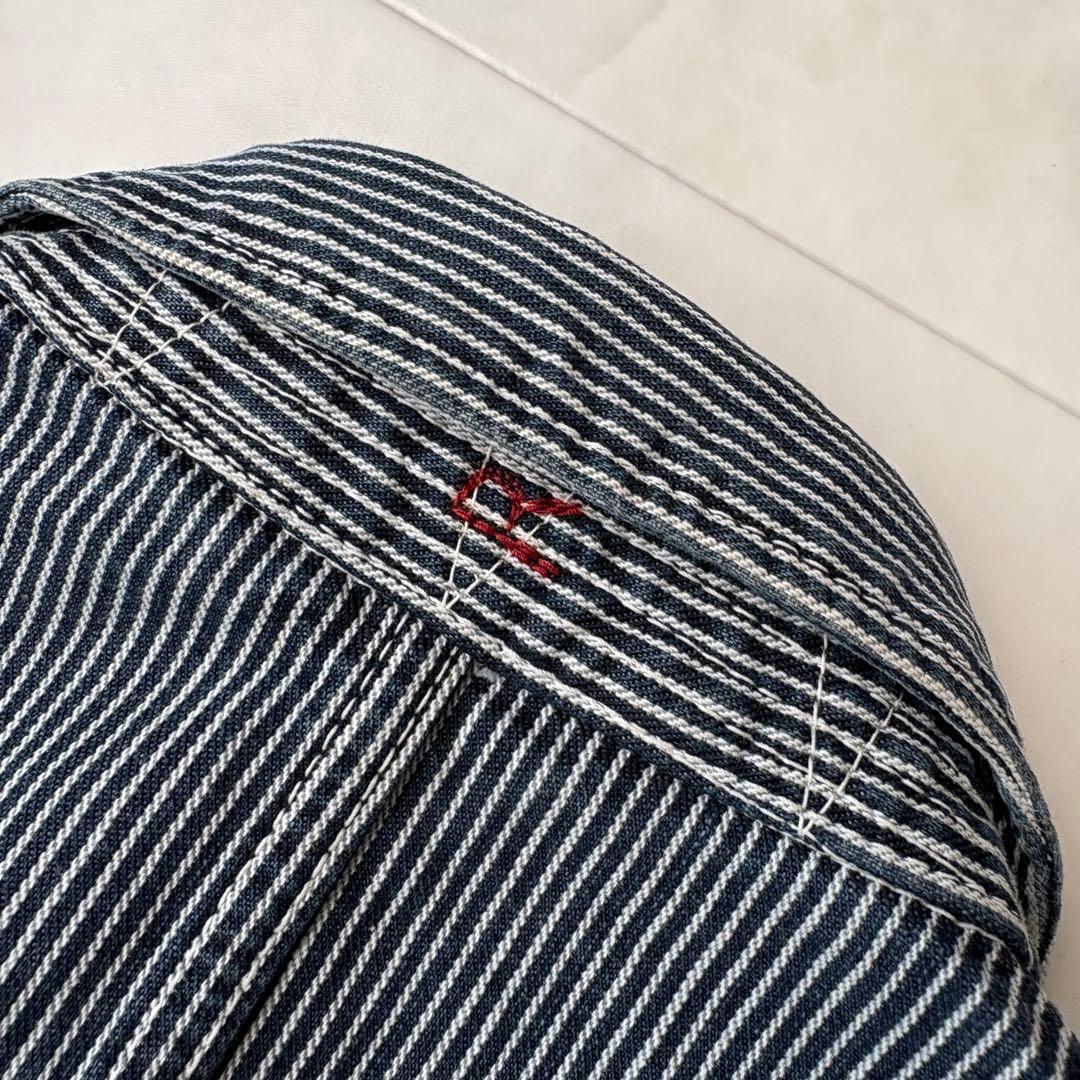 希少✨45rpm ヒッコリーストライプ ワークカバーオールジャケット 3