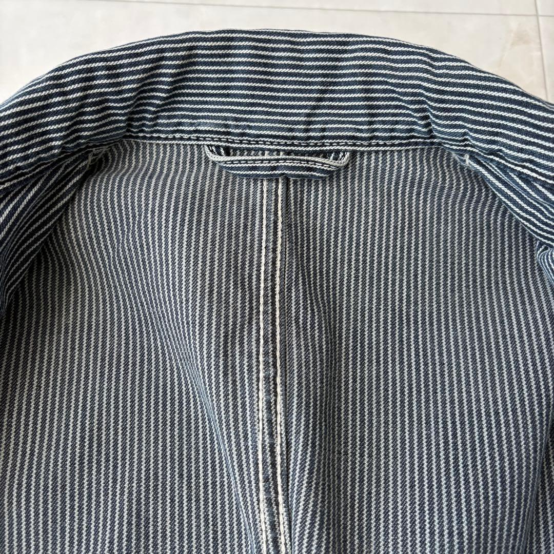 希少✨45rpm ヒッコリーストライプ ワークカバーオールジャケット 3