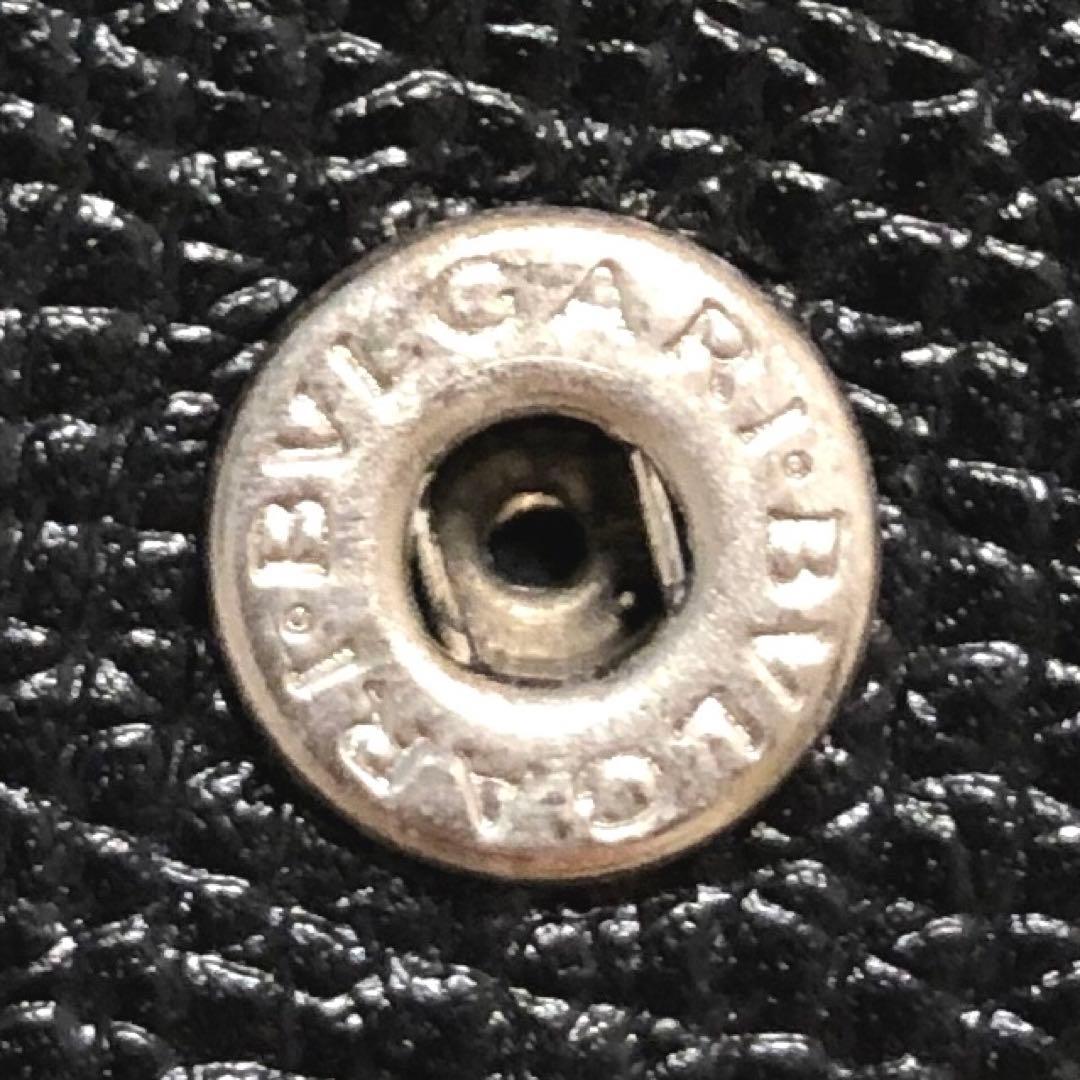 未使用✨ブルガリ レザー　6連 キーケース ロゴ　チェーン付　ブラック メンズ