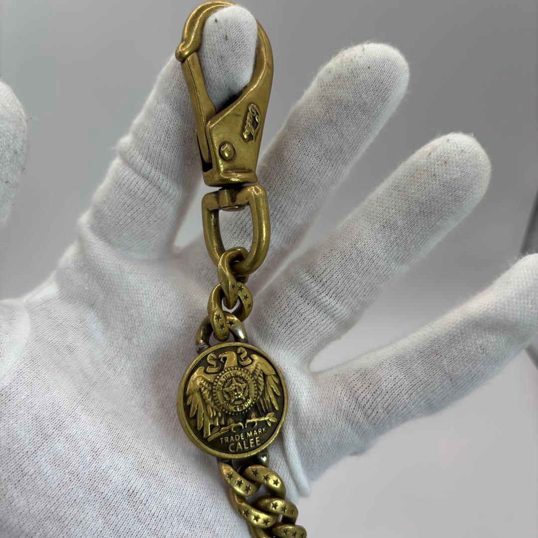 CALEE キーリング　concho key ring brass ゴールド