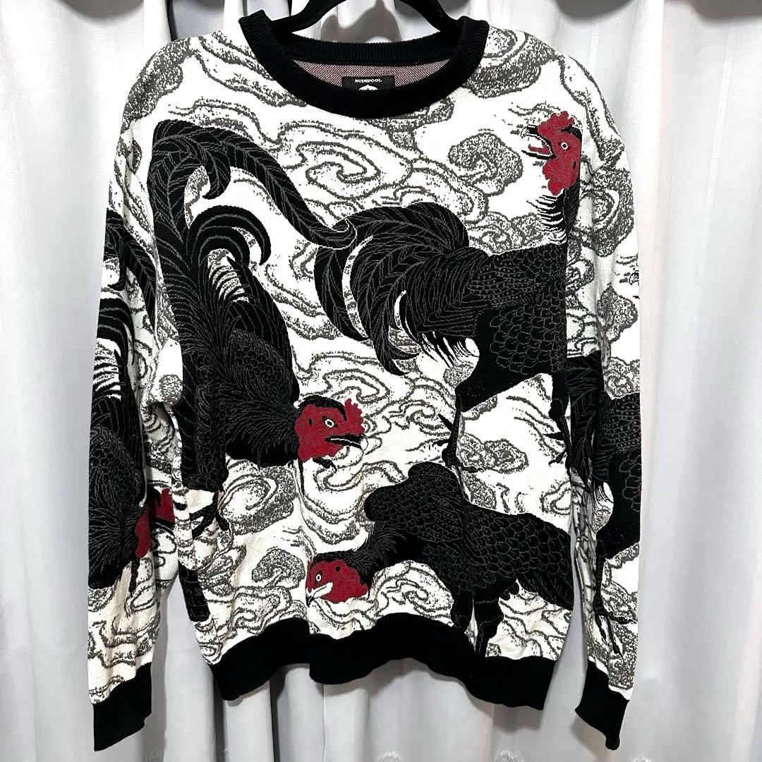 GAKKIN BUDSPOOL 渦軍鶏 ニットセーター 舐達麻 Lサイズ