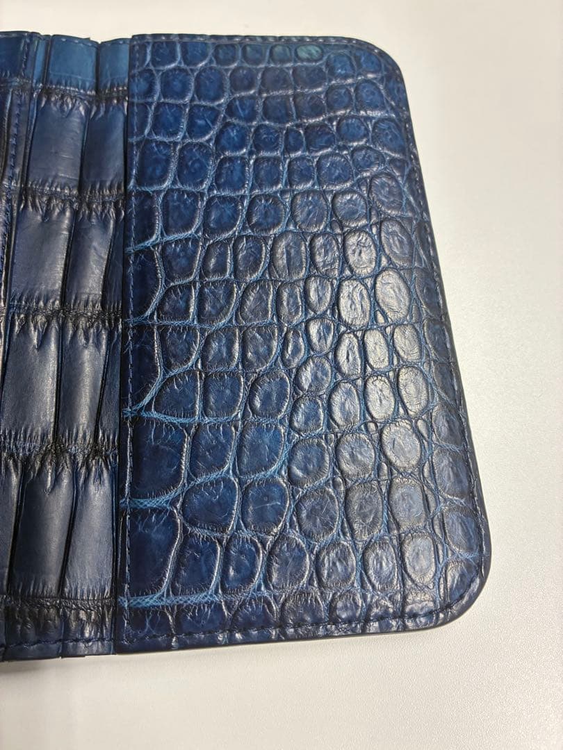 【池田工芸】藍染めクロコダイル」iPhoneケース