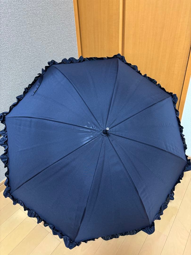 サンバリア100 Mサイズ　フリル　ネイビー