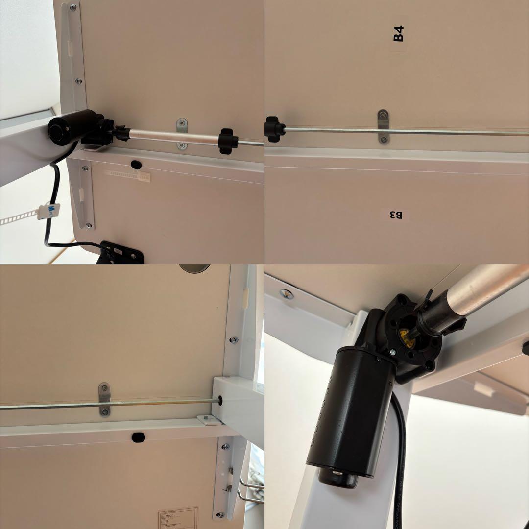 SALE中 電動昇降デスク 白 幅100 奥行60cm 匿名配送 73-118