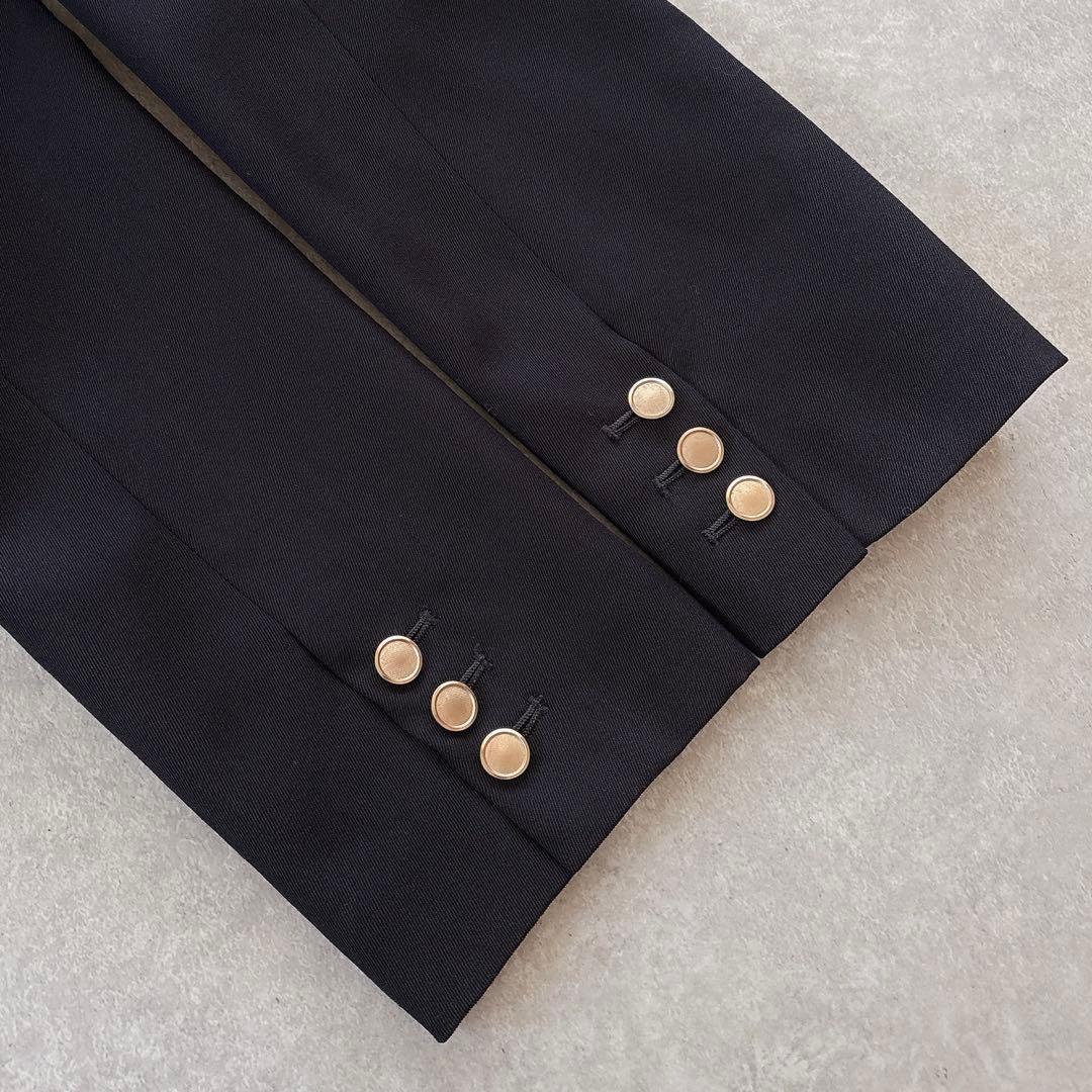 美品 デミルクスビームス 定価4万 紺ブレ 金ボタン テーラード ジャケット