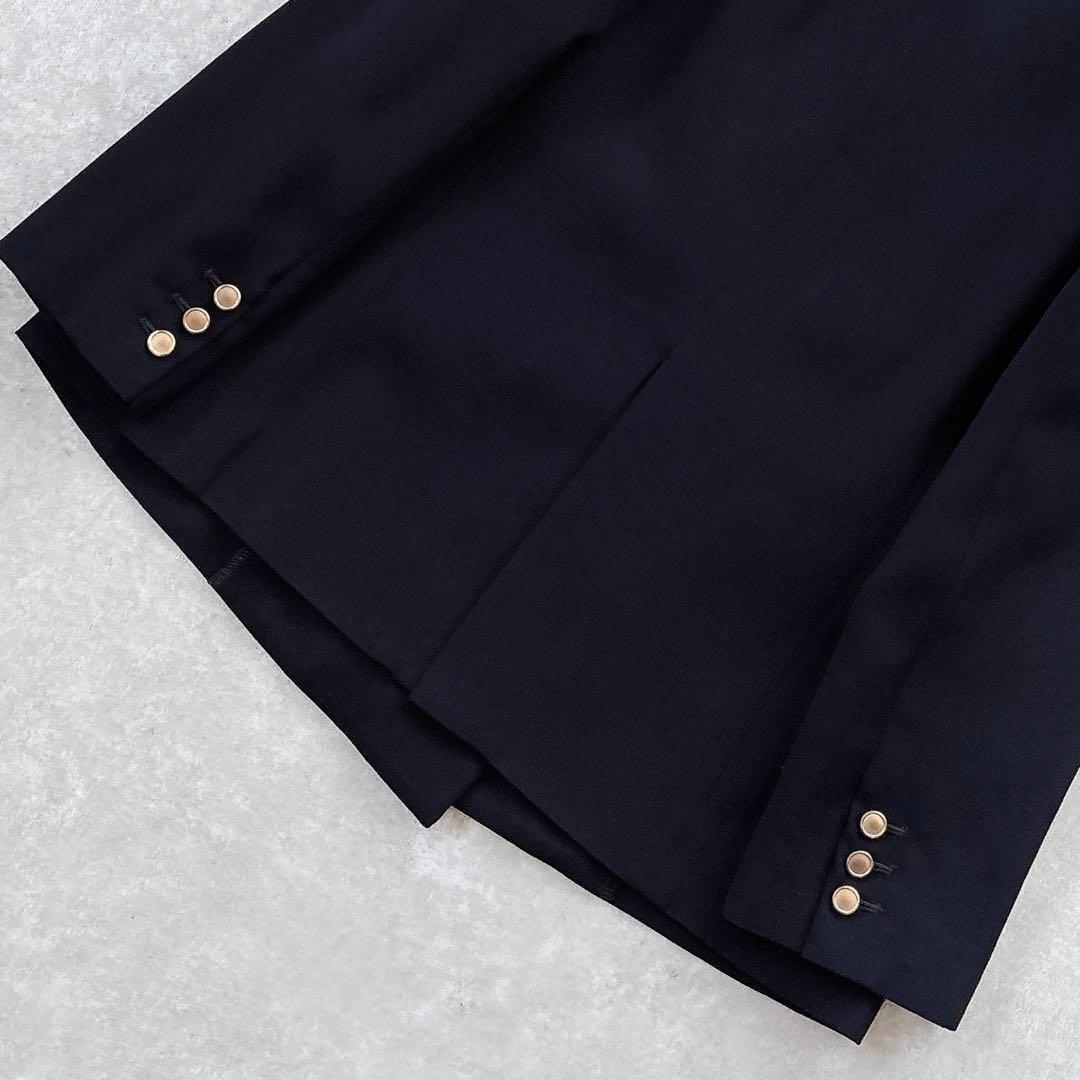 美品 デミルクスビームス 定価4万 紺ブレ 金ボタン テーラード ジャケット