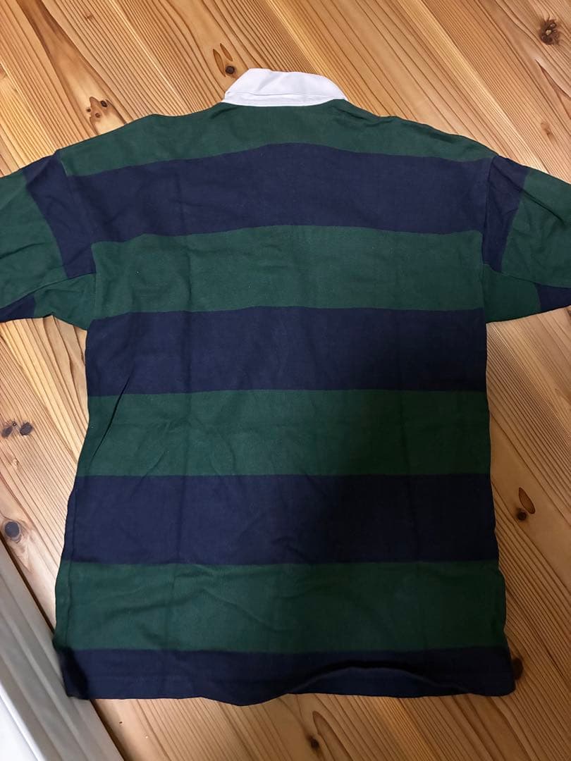 【希少】Drake's ラガーシャツ グリーン M