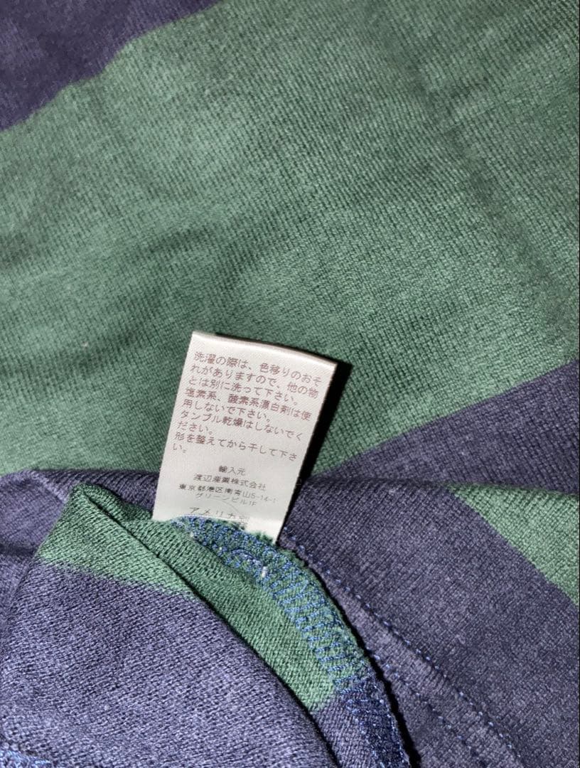 【希少】Drake's ラガーシャツ グリーン M