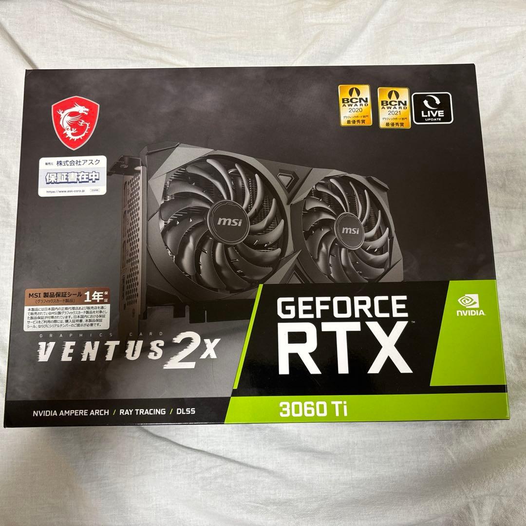 グラフィックボード・グラボ・ビデオカード MSI GEFORCE RTX3060TI VENTUS2X 8G GDDR6X