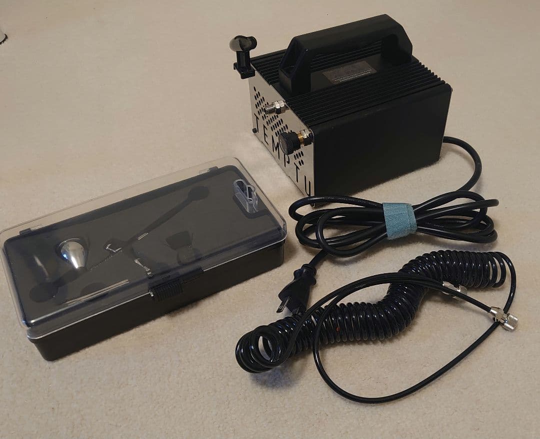 エアテックス TEMPTU S-Oneコンプレッサー＋エアブラシセット