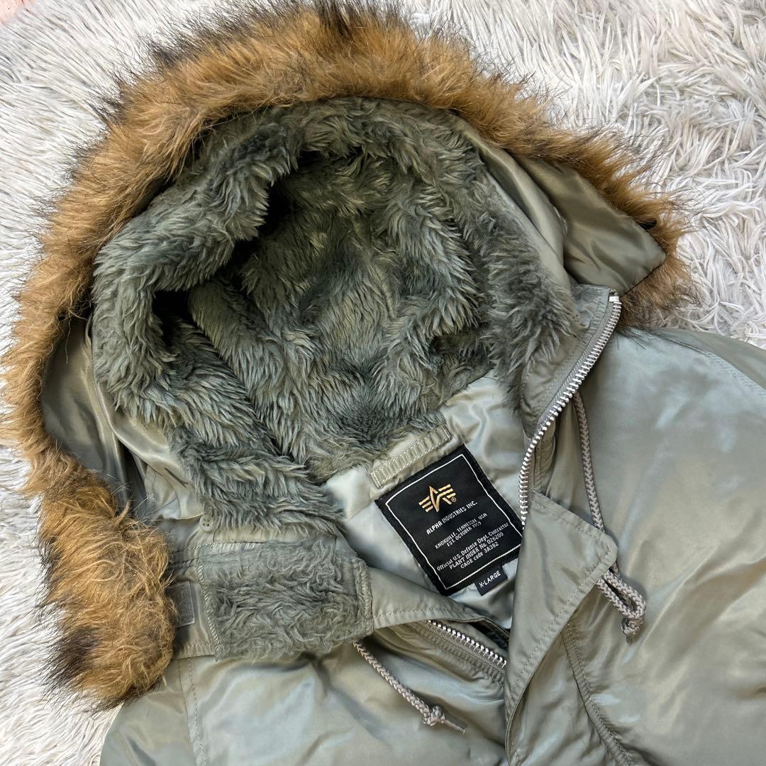 【美品】ALPHA INDUSTRIES N-3B ジャパンフィット XLサイズ