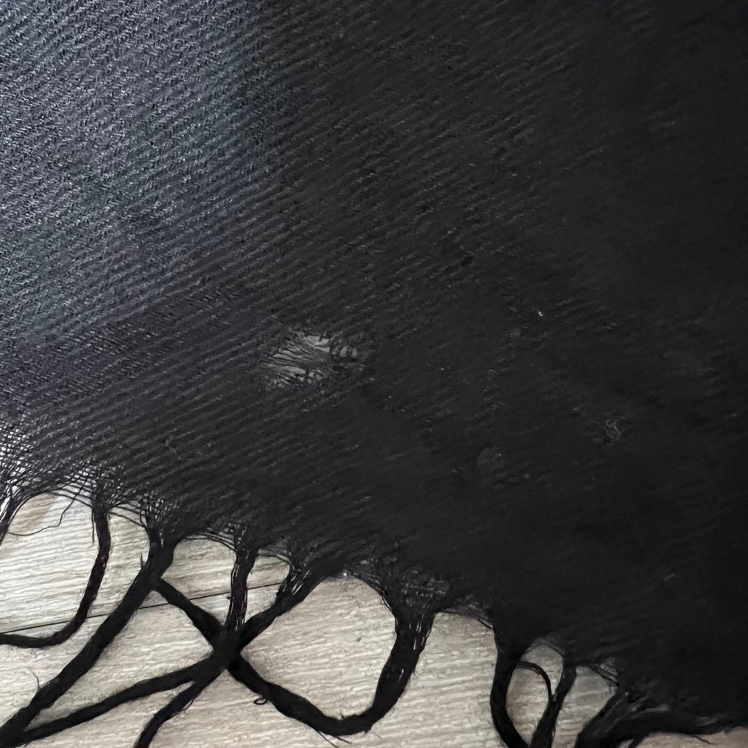 ナンバーナイン　ブラック ストール スカーフ 06AW