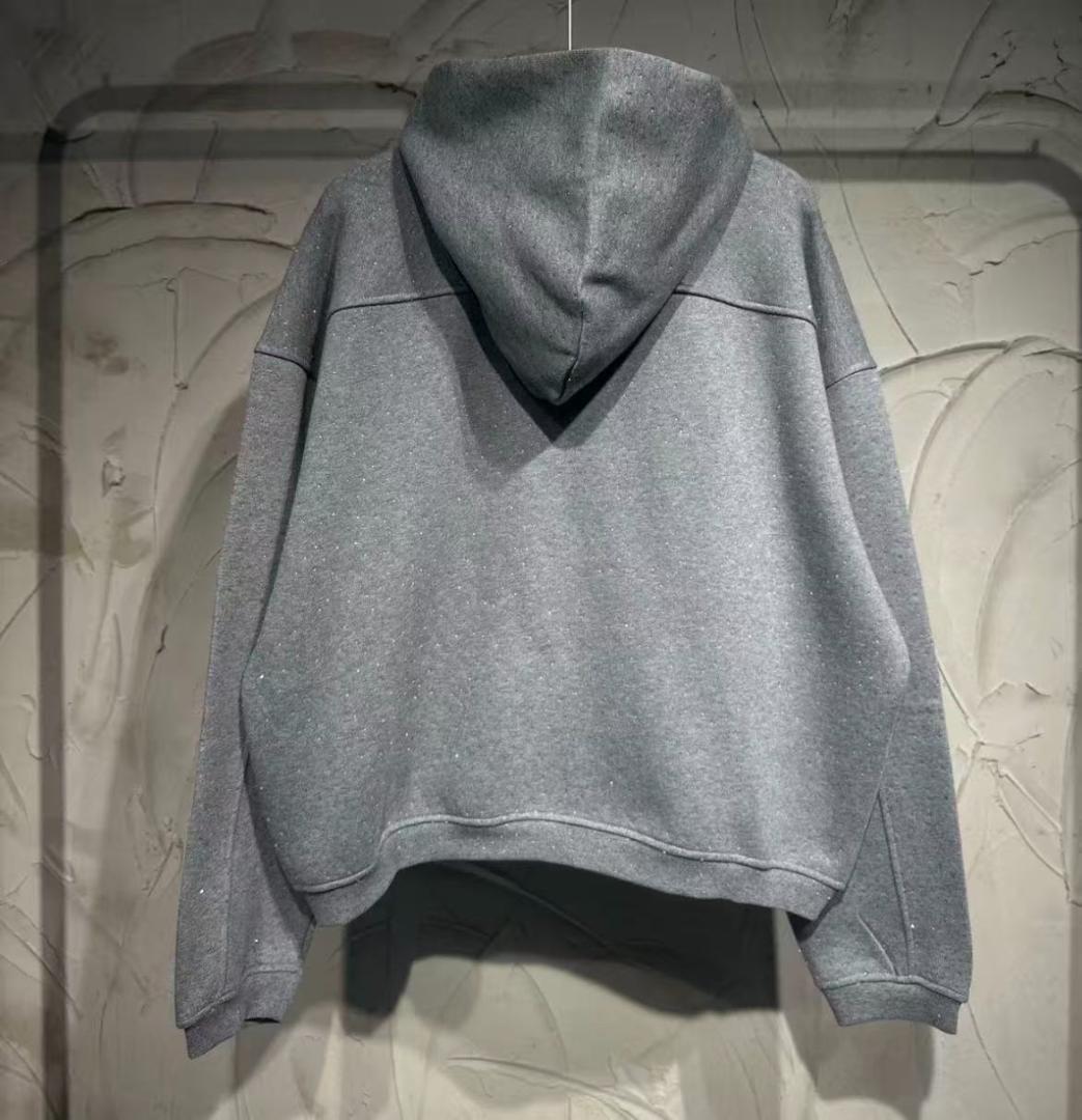 alexanderwang グレー ジップアップパーカー Mサイズ