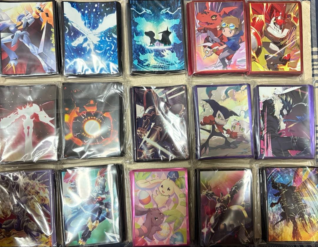 デジモン 希少スリーブ 同人 まとめ売り オメガモン アルファモン デュークモン